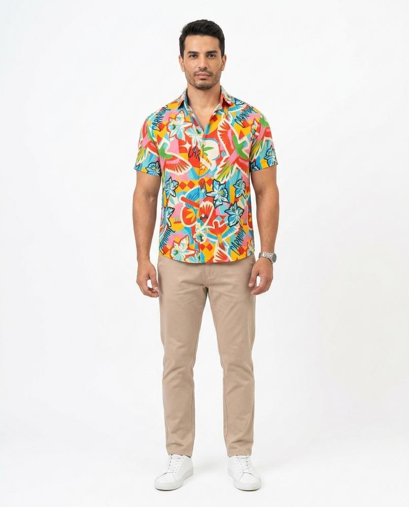 Nord Wear - Aanor | Abstract Print Short-Sleeved Shirt Men