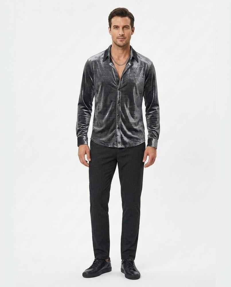 Nord Wear - Eulol | Velvet Button-Up Shirt Men