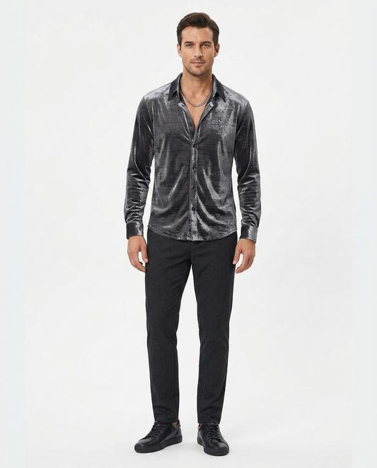Nord Wear - Eulol | Velvet Button-Up Shirt Men