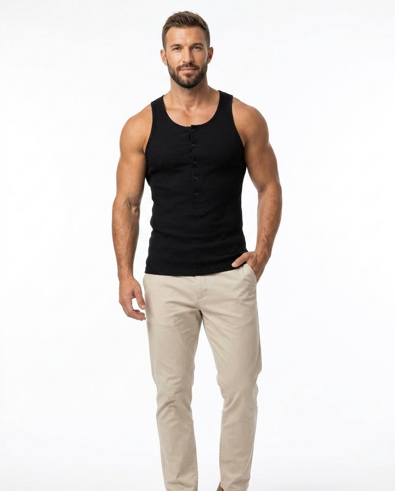 Nord Wear - Duvid | Ribbed Buttoned Top Men