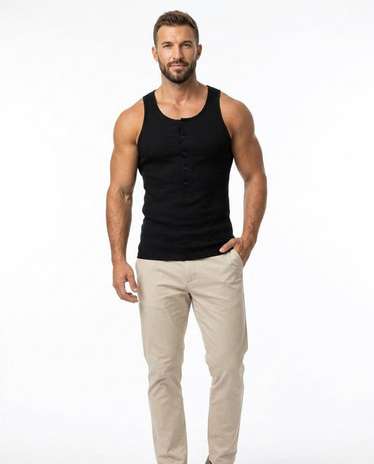 Nord Wear - Duvid | Ribbed Buttoned Top Men