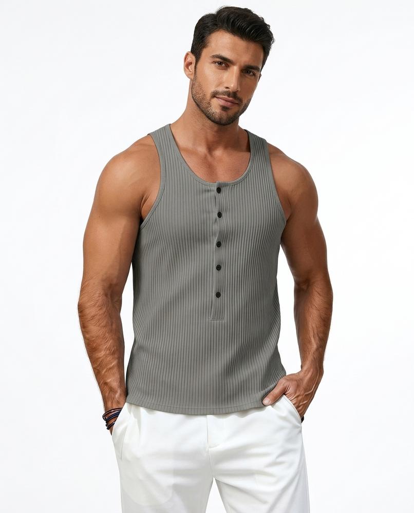 Nord Wear - Duvid | Ribbed Buttoned Top Men