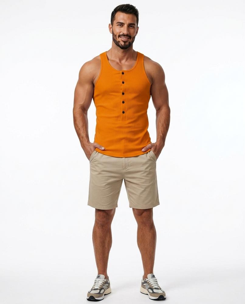 Nord Wear - Duvid | Ribbed Buttoned Top Men