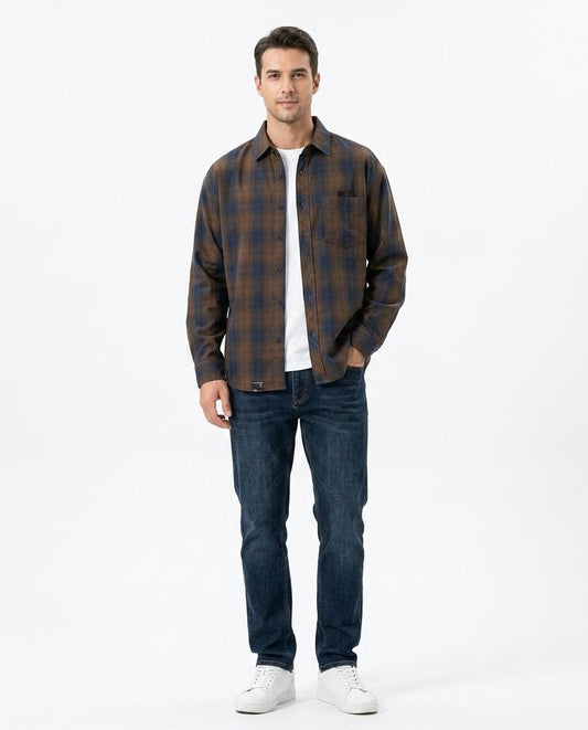 Nord Wear - Eazos | Plaid Button-Up Shirt Men