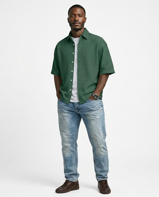 Nord Wear - Lanen | Waffle-Knit Short-Sleeved Shirt Men