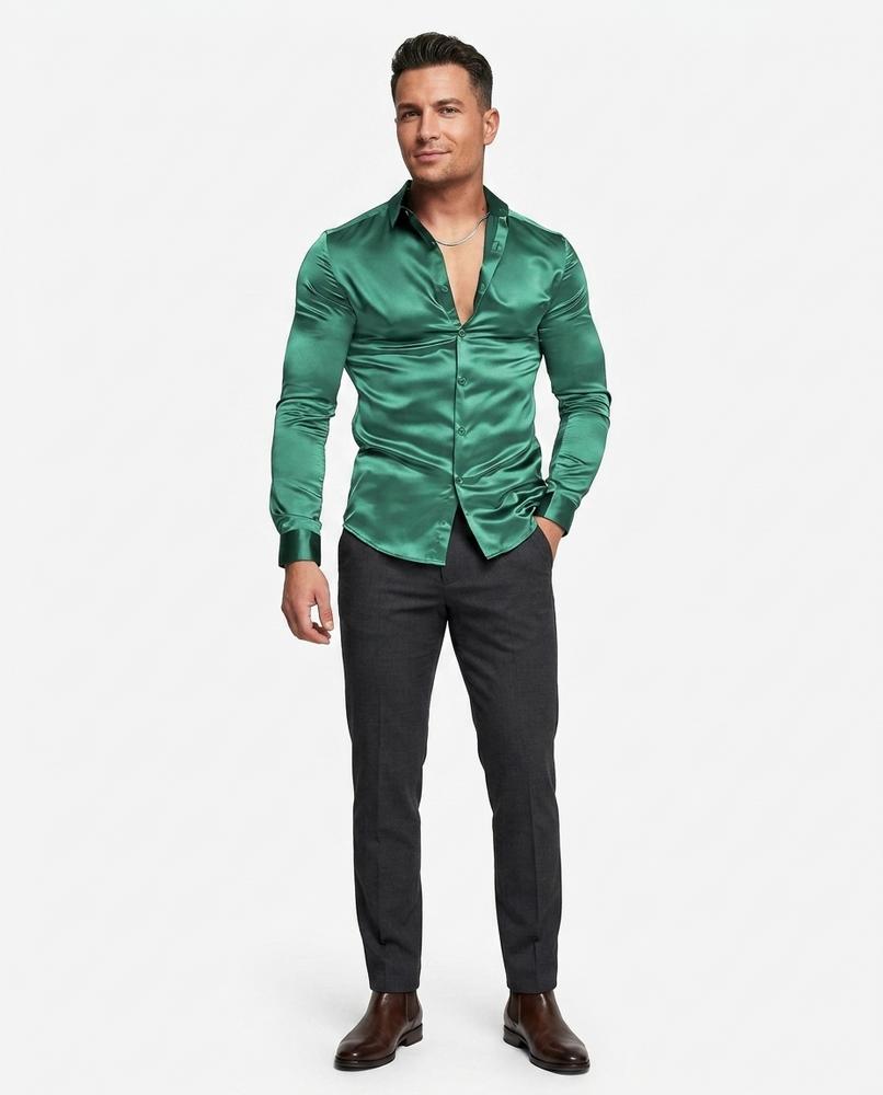 Nord Wear - Rurit | Satin-Finish Slim-Fit Shirt Men