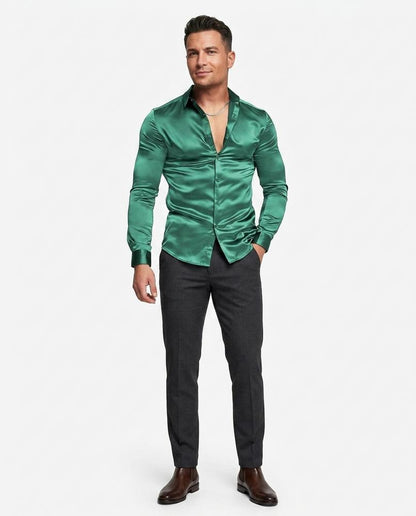 Nord Wear - Rurit | Satin-Finish Slim-Fit Shirt Men