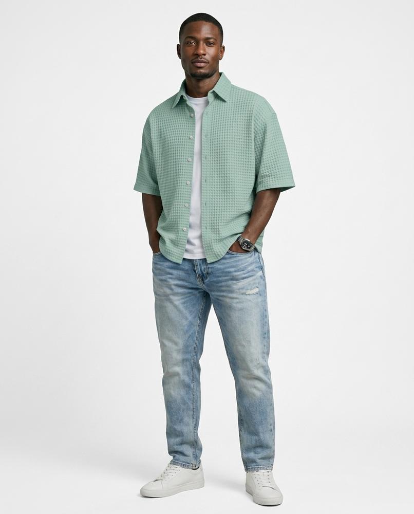 Nord Wear - Lanen | Waffle-Knit Short-Sleeved Shirt Men
