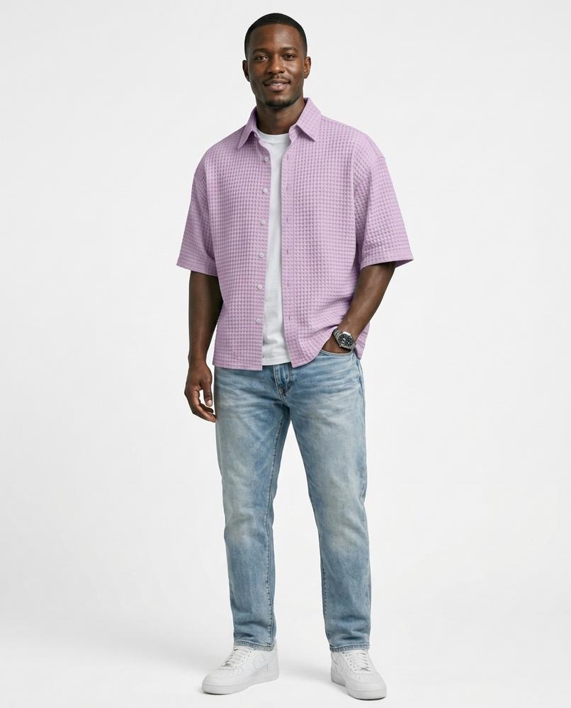 Nord Wear - Lanen | Waffle-Knit Short-Sleeved Shirt Men
