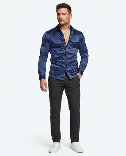 Nord Wear - Rurit | Satin-Finish Slim-Fit Shirt Men