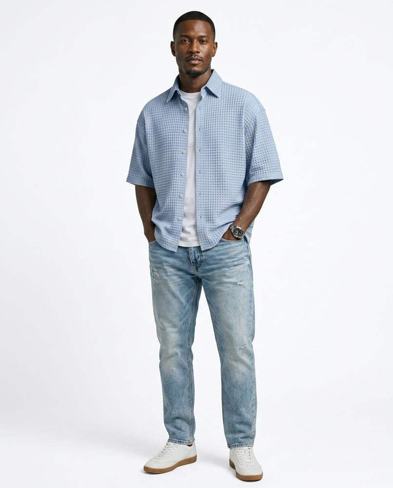 Nord Wear - Lanen | Waffle-Knit Short-Sleeved Shirt Men