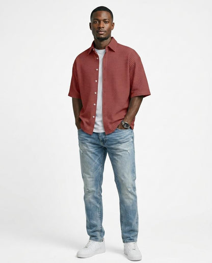 Nord Wear - Lanen | Waffle-Knit Short-Sleeved Shirt Men