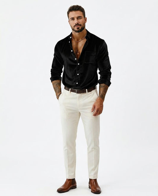 Nord Wear - Kihor | Velvet Long-Sleeved Shirt Men