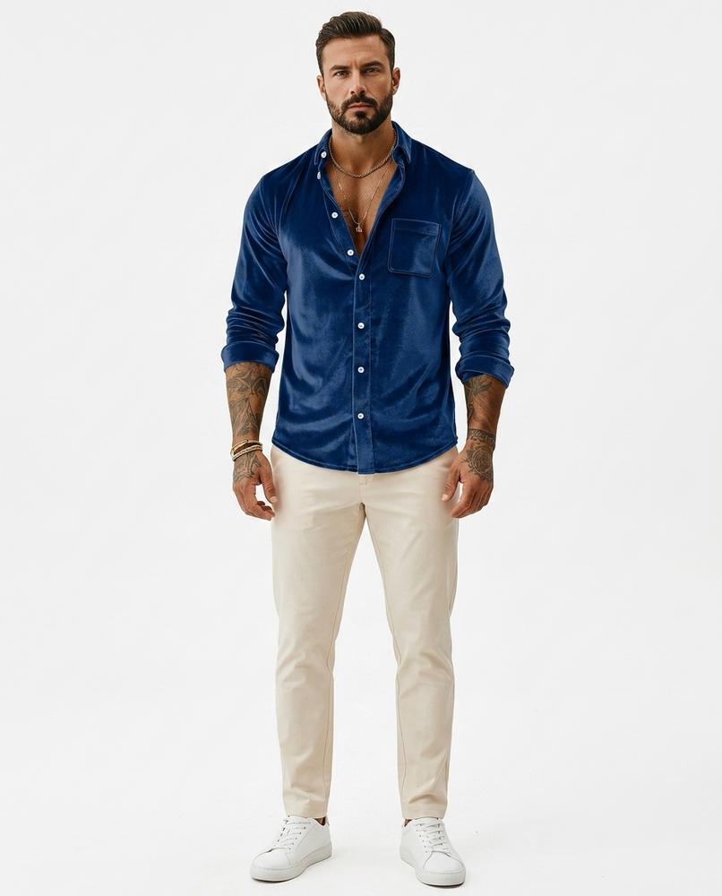Nord Wear - Kihor | Velvet Long-Sleeved Shirt Men