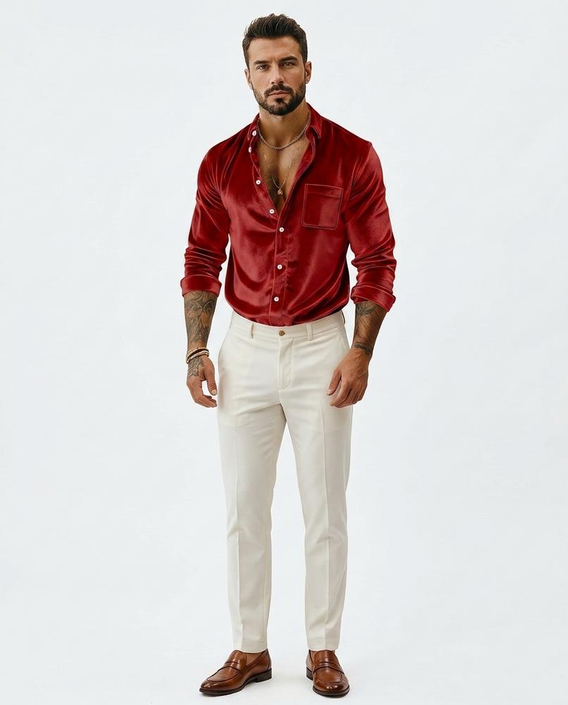 Nord Wear - Kihor | Velvet Long-Sleeved Shirt Men