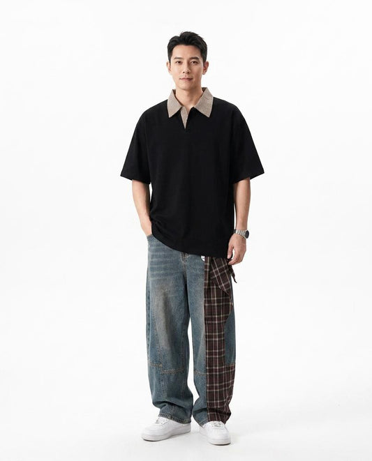Nord Wear - Yiviv | Contrast-Collar Loose-Fit T-Shirt Men