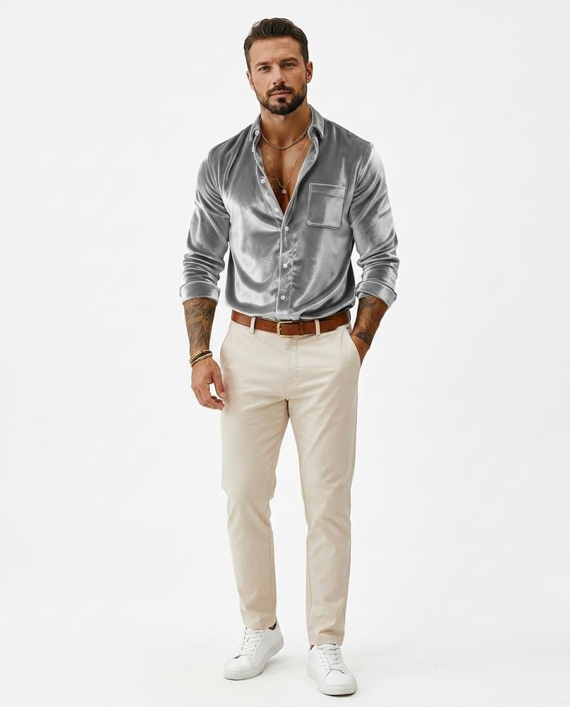 Nord Wear - Kihor | Velvet Long-Sleeved Shirt Men