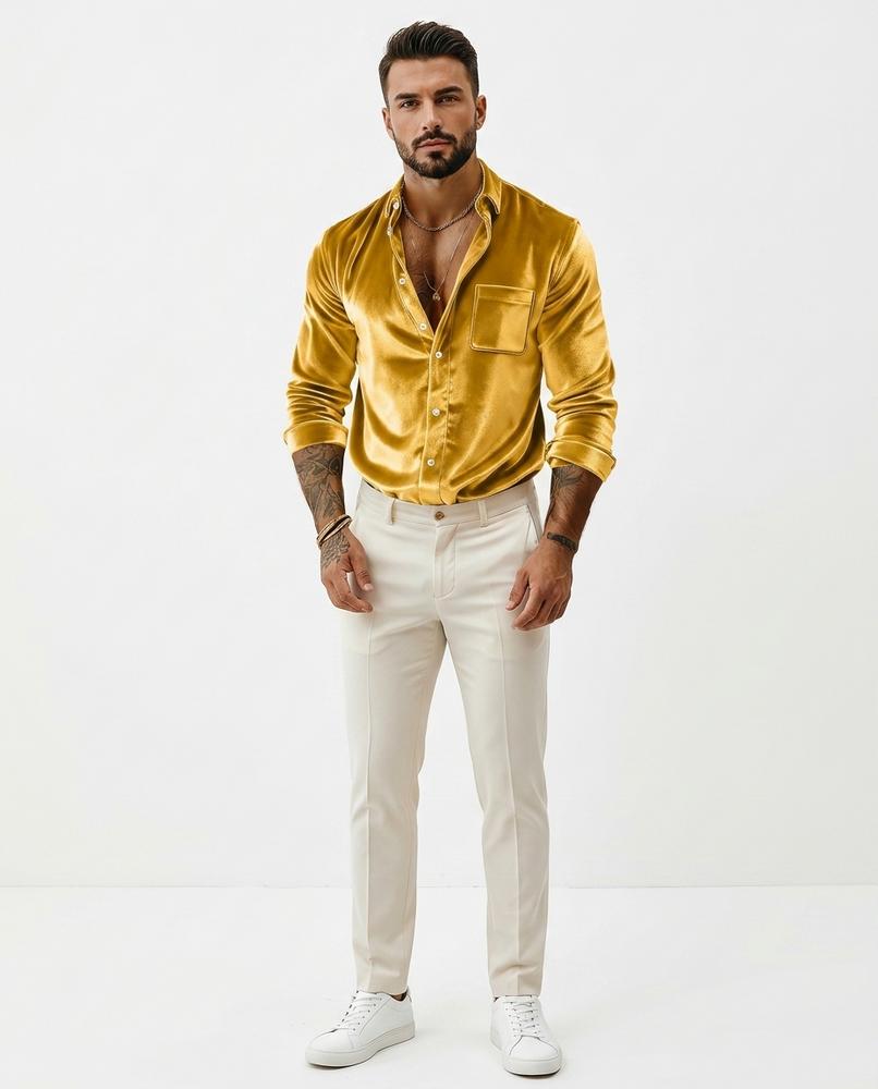 Nord Wear - Kihor | Velvet Long-Sleeved Shirt Men