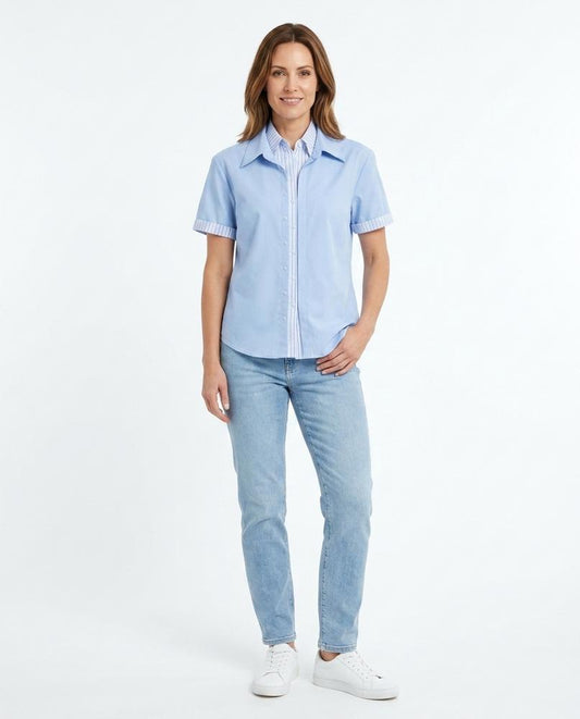 Nord Wear - Retum | Short-Sleeved Layered-Look Shirt Women