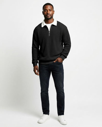 Nord Wear - Dozak | Waffle-Knit Quarter-Zip Sweater Men