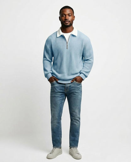 Nord Wear - Dozak | Waffle-Knit Quarter-Zip Sweater Men