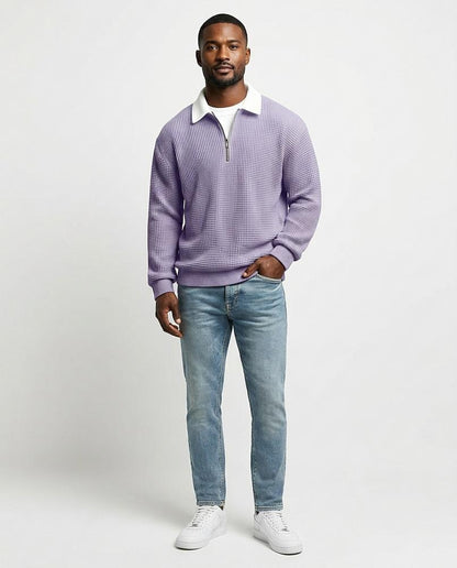 Nord Wear - Dozak | Waffle-Knit Quarter-Zip Sweater Men