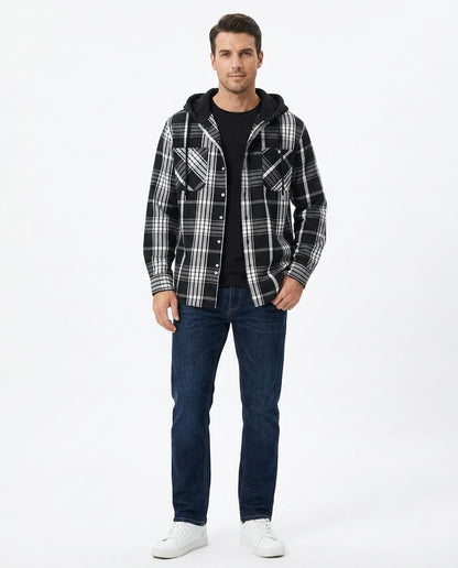 Nord Wear - Lebut | Plaid Hooded Shirt Men