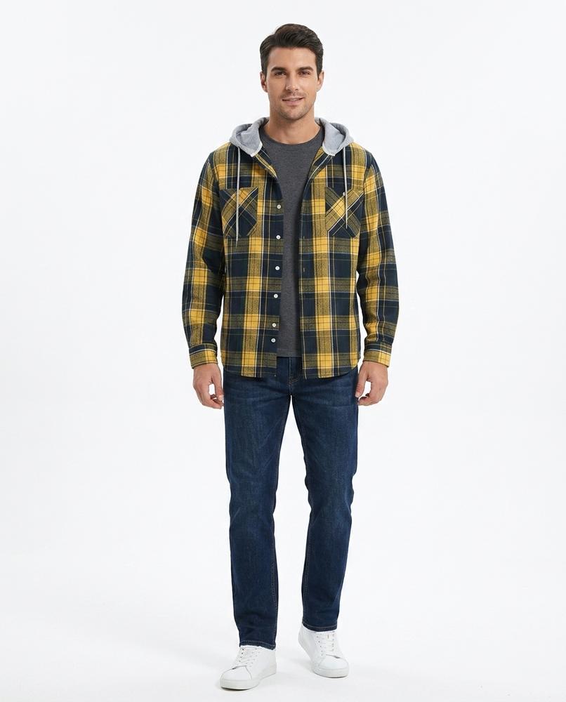 Nord Wear - Lebut | Plaid Hooded Shirt Men