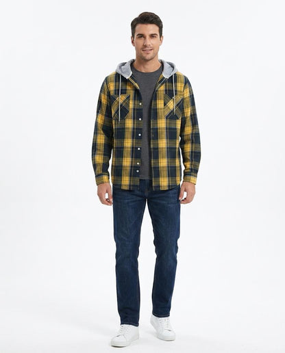Nord Wear - Lebut | Plaid Hooded Shirt Men