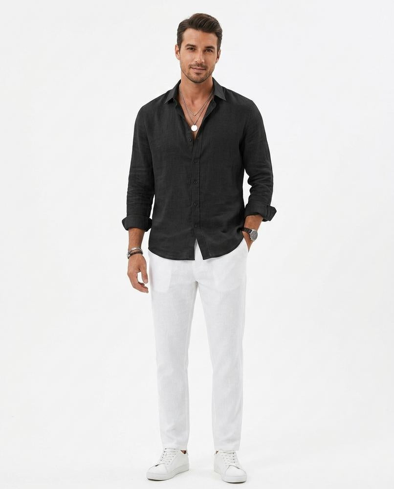 Nord Wear - Kowuv | Linen Long-Sleeved Shirt Men