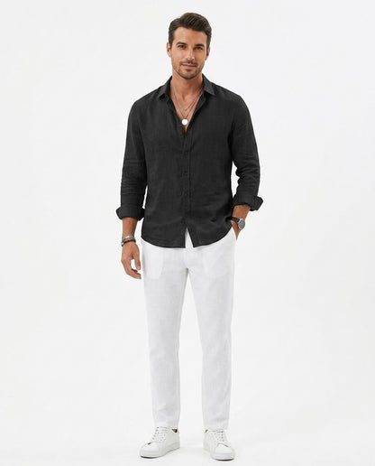 Nord Wear - Kowuv | Linen Long-Sleeved Shirt Men