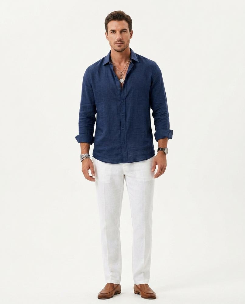 Nord Wear - Kowuv | Linen Long-Sleeved Shirt Men
