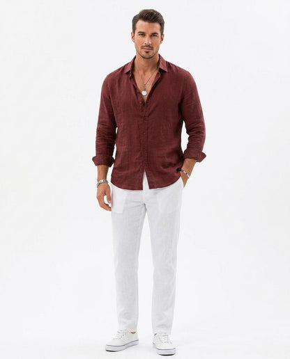 Nord Wear - Kowuv | Linen Long-Sleeved Shirt Men