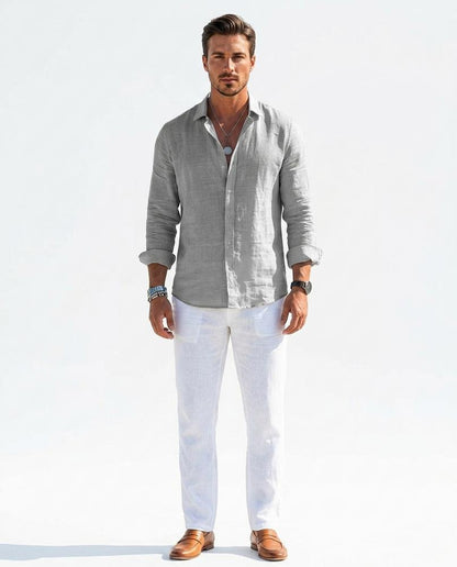 Nord Wear - Kowuv | Linen Long-Sleeved Shirt Men