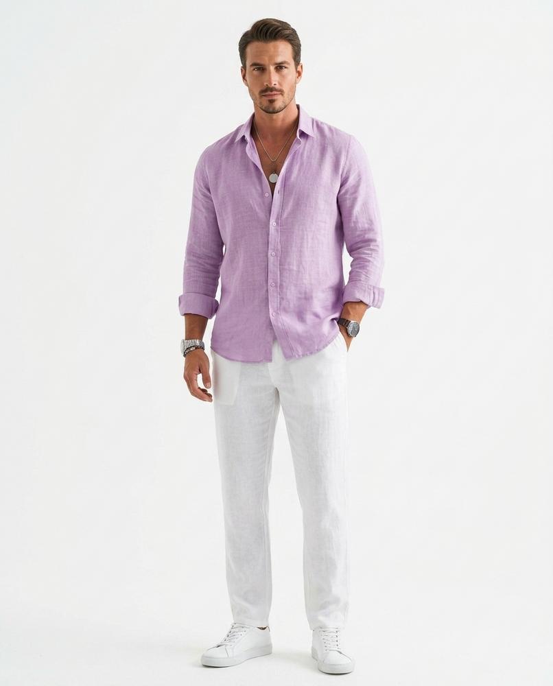 Nord Wear - Kowuv | Linen Long-Sleeved Shirt Men