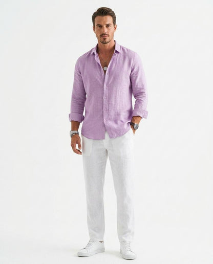 Nord Wear - Kowuv | Linen Long-Sleeved Shirt Men