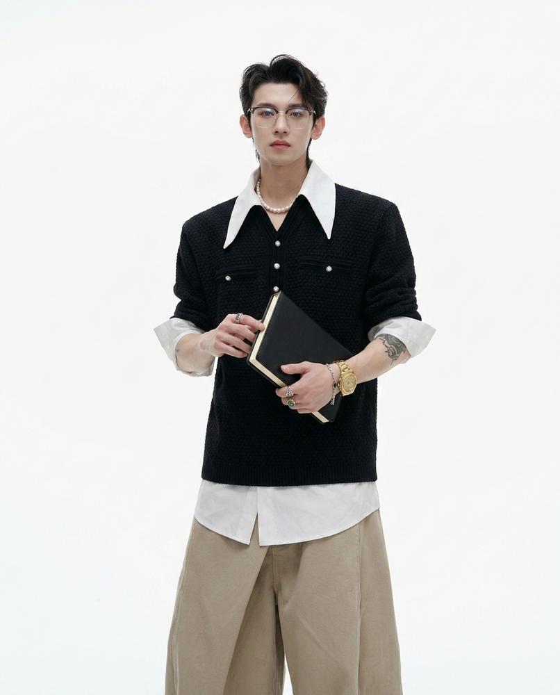 Nord Wear - Loned | Textured Button-Up Sweater Men