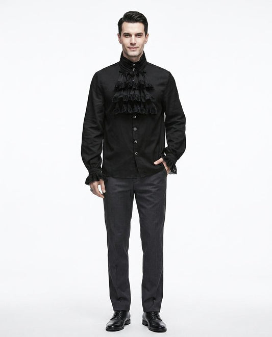 Nord Wear - Vigev | Ruffled High-Collar Shirt Men