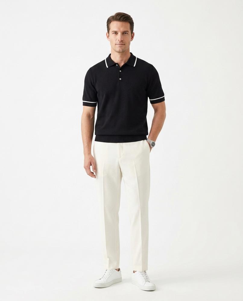 Nord Wear - Cipus | Knitted Contrast-Tipped Shirt Men