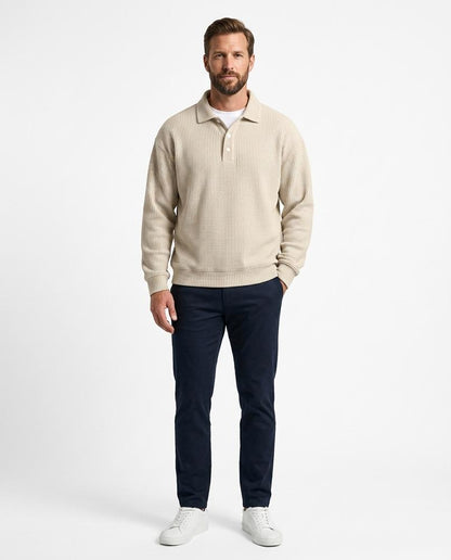Nord Wear - Rason | Waffle-Knit Collared Sweater Men