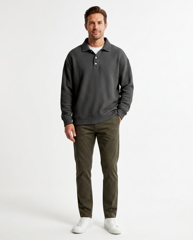 Nord Wear - Rason | Waffle-Knit Collared Sweater Men