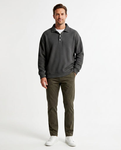 Nord Wear - Rason | Waffle-Knit Collared Sweater Men