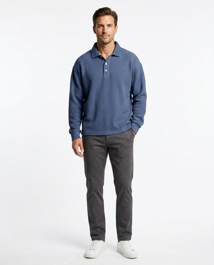 Nord Wear - Rason | Waffle-Knit Collared Sweater Men