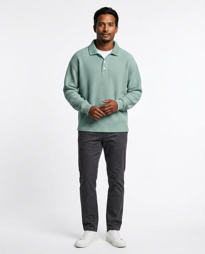 Nord Wear - Rason | Waffle-Knit Collared Sweater Men