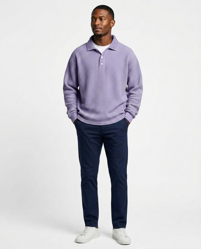 Nord Wear - Rason | Waffle-Knit Collared Sweater Men