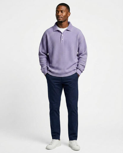 Nord Wear - Rason | Waffle-Knit Collared Sweater Men