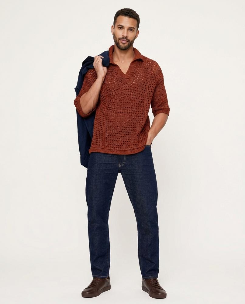 Nord Wear - Kiwiv | Open-Knit Collared Sweater Men