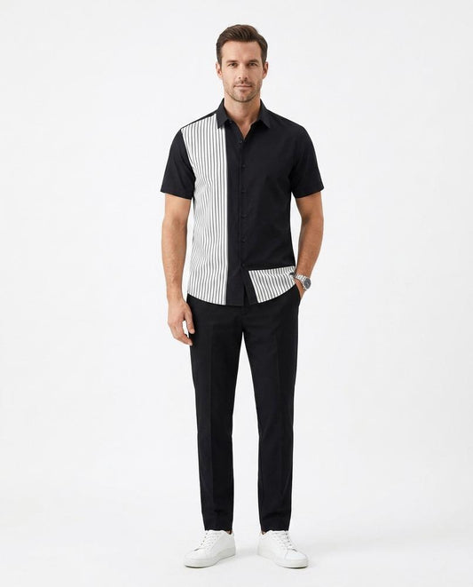 Nord Wear - Mufil | Color-Block Striped Shirt Men
