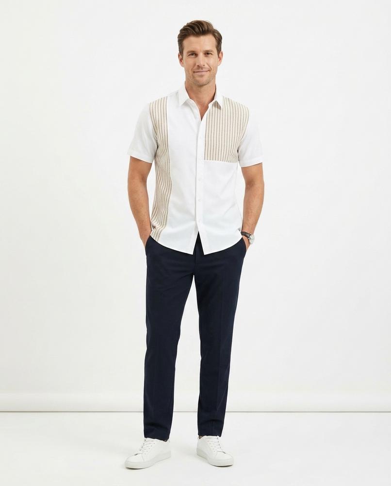 Nord Wear - Mufil | Color-Block Striped Shirt Men