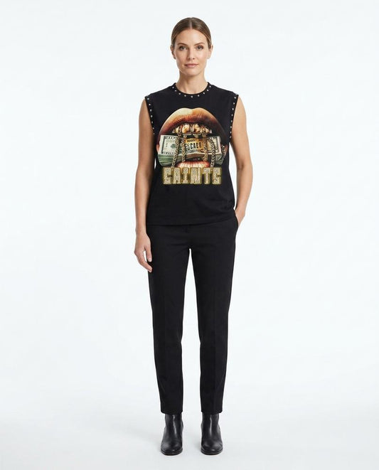 Nord Wear - Nudad | Studded Graphic Print Top Women